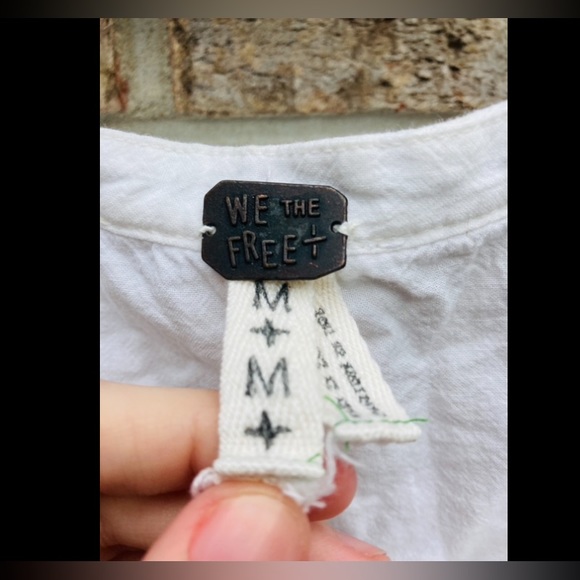 We The Free Free People White Tunic Shirt - Picture 4 of 5